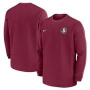 Florida State Nike Coach Long Sleeve Crew Top